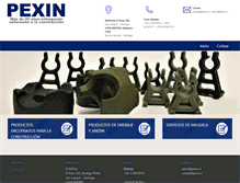 Tablet Screenshot of pexin.cl